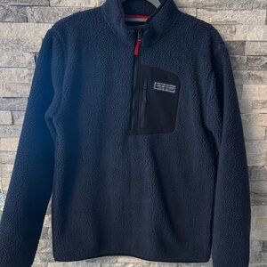 Navy blue vineyard vines kids XL Fleece Pullover with Chest Pocket